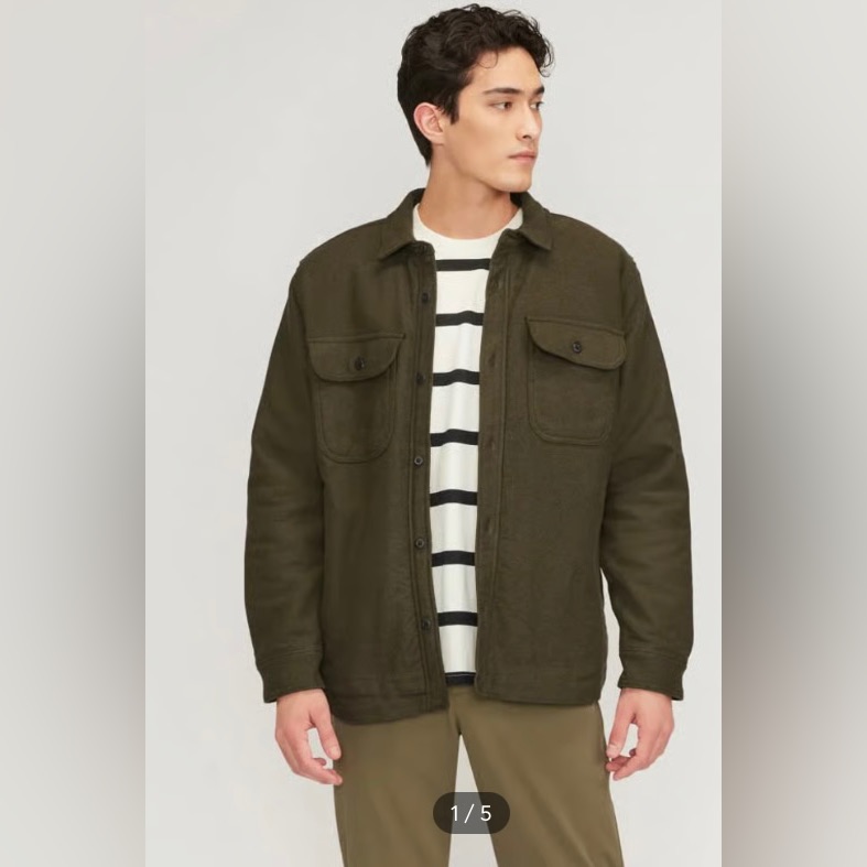 Everlane The Heavyweight Button Down Cotton Relaxed Overshirt